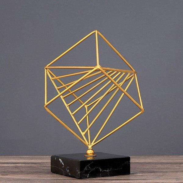 Nordic luxurious abstract iron ornaments BJ348-03 , 10cm x 10cm x 26cm BF