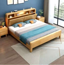 1.5m Bed with storage and Double Frame Cabinet  BK-H1.5 Bedroom Furniture