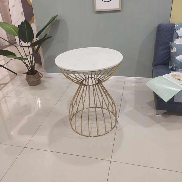 Iron Art Small Round Table Sofa Side Table