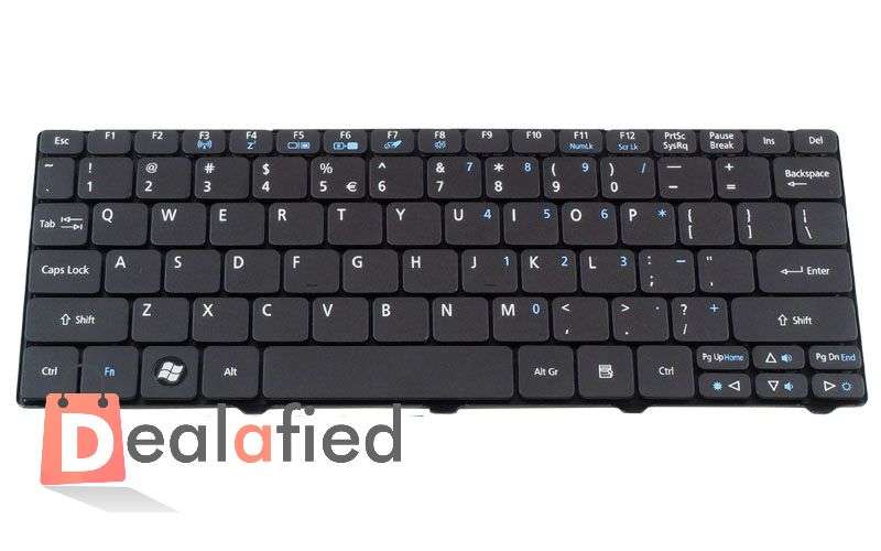 Acer Aspire One D255 PAV70, eMachines EM350, Packard Bell EasyNote PAV80 Replacement Laptop Keyboard