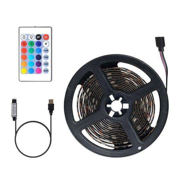 AB-Z807 USB 5V RGB 5050 LED Strip 2m
