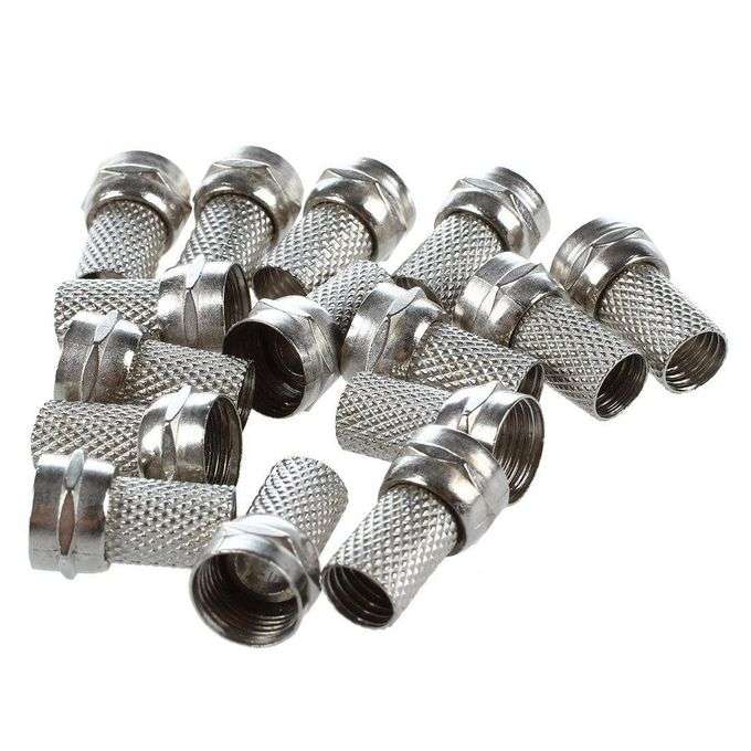 Self Tightening F-Head TV Screw Connector Pack OF 100