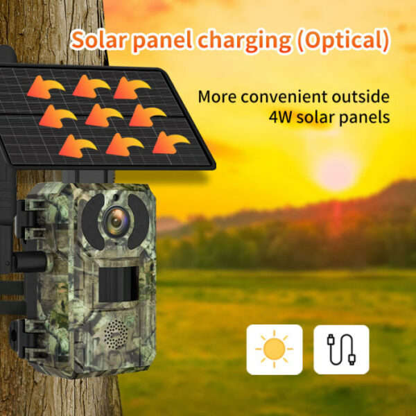 SE-H10-4G Solar Powered Hunting Trail Camera, Ucon App