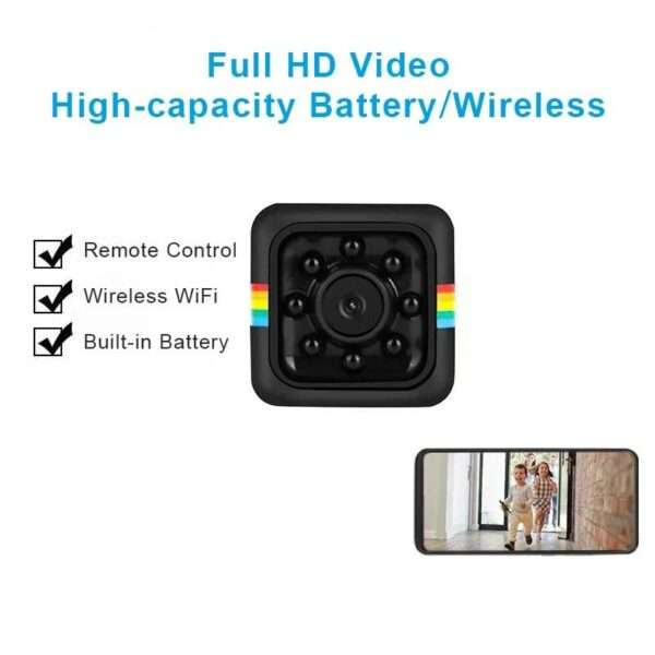 SQ11 Wireless Wifi IP Mini Camera HD 1080P with Micro SD Card Slot