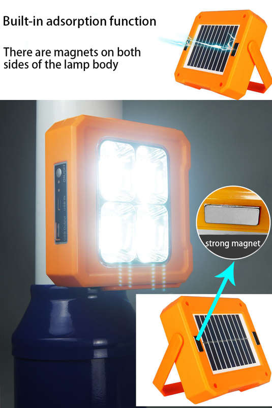 Aerbes AB-TY02 Solar Powered 124LED Work Light 3000mah Battery