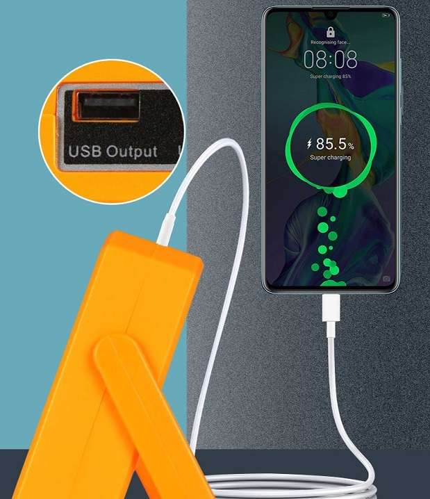 Aerbes AB-TY02 Solar Powered 124LED Work Light 3000mah Battery
