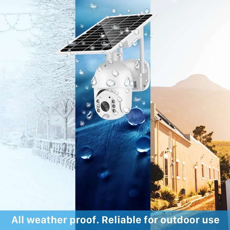 SE-S10 PTZ Solar Powered Waterproof Surveillance Wifi Camera Ubox App