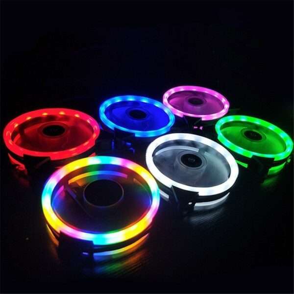XF0244 Silent LED Cooling Fan for Computer Case 11 Blades