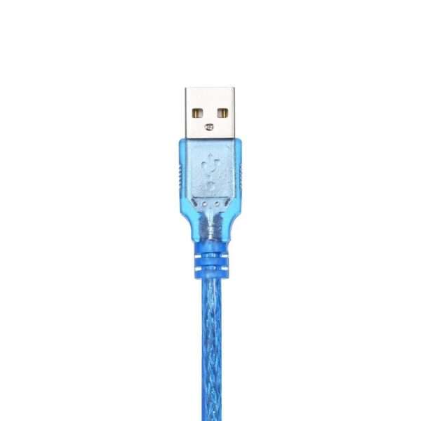 SE-L206 USB2.0 Transparent Blue Male To Female Extension Cable 10M