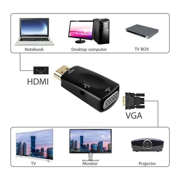 SE-LHG-P HD 1080P HDMI to VGA And  Audio Adapter