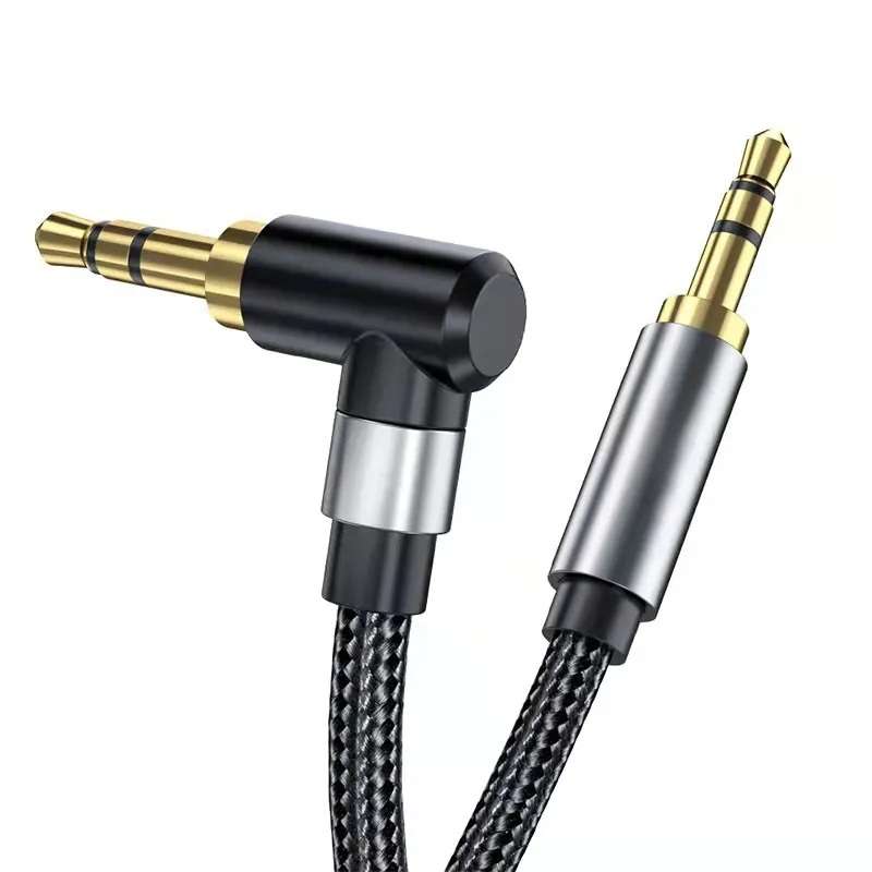 Wolulu AS-51199  90? Angle Auxiliary Cable 1.2m