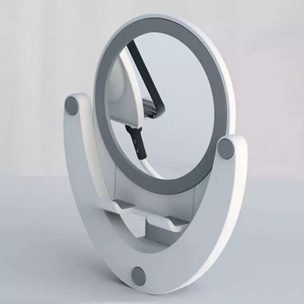 Foldable And Portable Phone Holder With Mirror Vanity