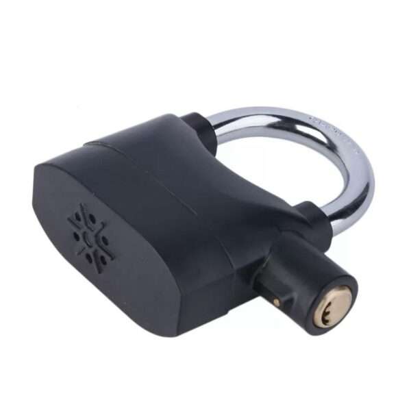 Black Waterproof Siren Alarm Padlock for Motorcycle Bike Bicycle Perfect Security with 110dB