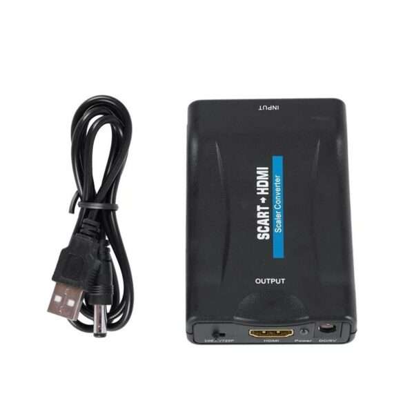 1080P SCART TO HDMI Converter Digital Analog Signal Adapter Fit NTSC,PAL For SKY
