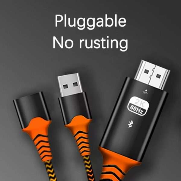 Bluetooth HDMI To Female  USB + Male USB  Cable