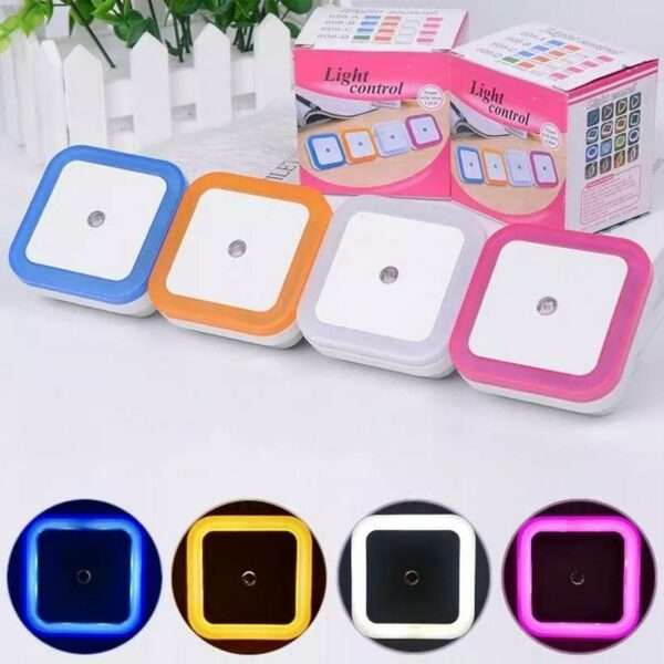 LED Night Light Mini Light Sensor Control Plug Lamp For Children Kids Living Room Bedroom Lighting
