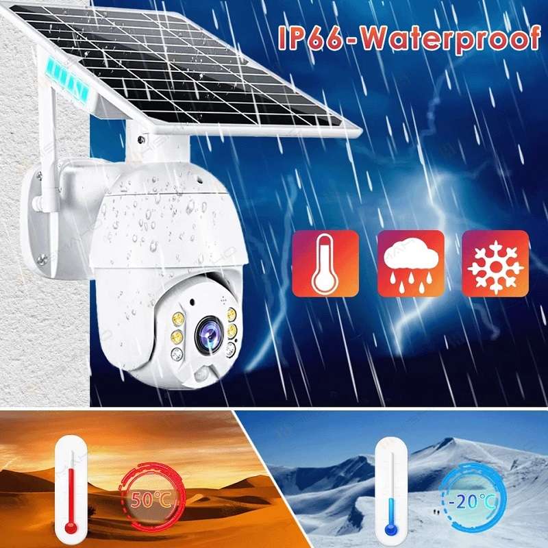 SE-S10 PTZ Solar Powered Waterproof Surveillance Wifi Camera Ubox App