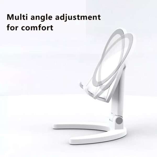 Foldable And Portable Phone Holder With Mirror Vanity