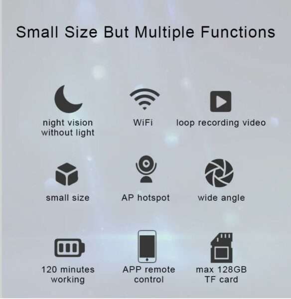 SQ11 Wireless Wifi IP Mini Camera HD 1080P with Micro SD Card Slot