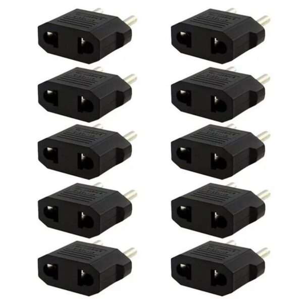USA to EU Europe Euro AC Power Plug Converter Travel Adapter Charger