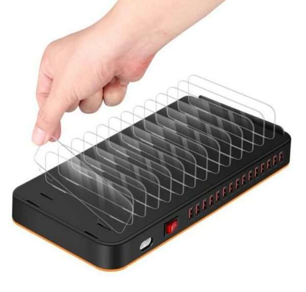 XF0311 USB Fast Charging Hub 15 Port 100W with Phone Stands