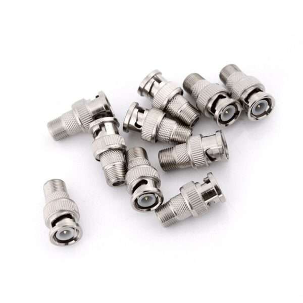 BNC Plug To F Female Connector Coupler Jack Adapter Coax