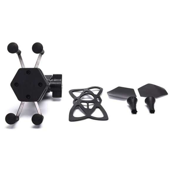 SE014 Universal X Grip Hex Waterproof Bracket Motorcycle Motorbike Phone Holder