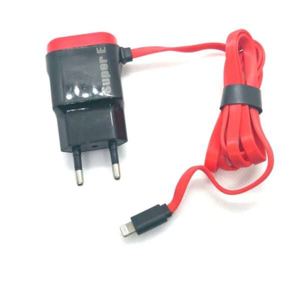 Super E 3 in 1 iPhone Charger Lightning Pin 2 USB High Speed
