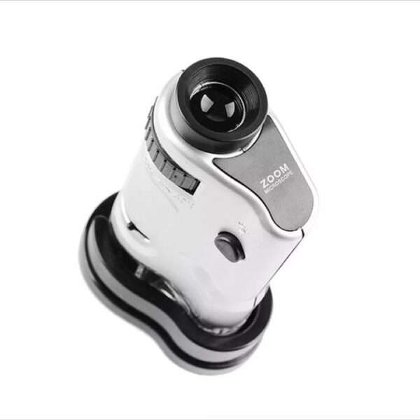 MG10081-8 Magnifier Pocket Microscope Monocular Zoom HD Tickets LED Lighted Handheld