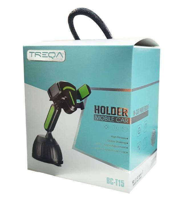 Treqa BC-T15 Adjustable 6cm To 8.5cm Mobile Phone Suction Holder
