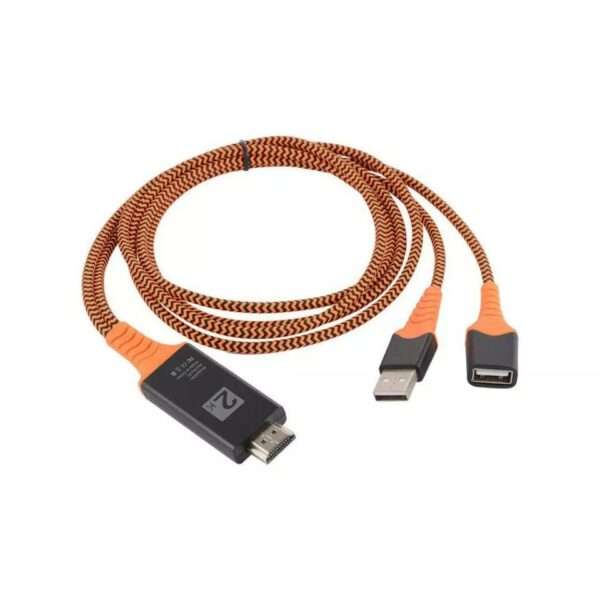 Bluetooth HDMI To Female  USB + Male USB  Cable