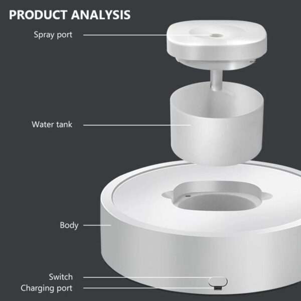 Rechargeable USB Portable Air Humidifier Moveable UV Sterilization Wireless For Home