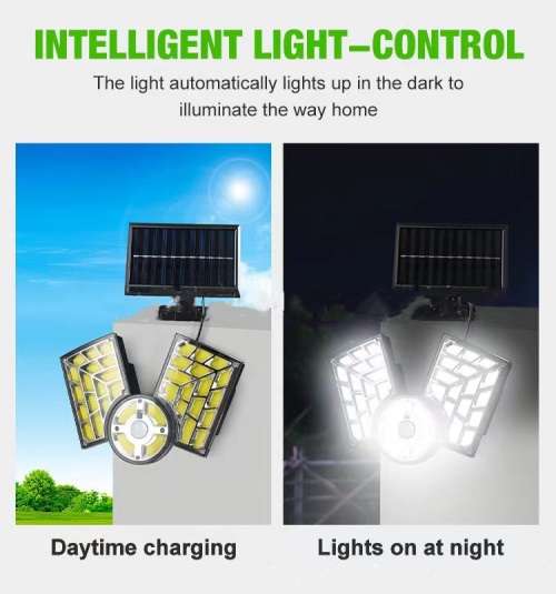 FA-120B 16COB Solar Induction Adjustable Street Light with Remote Control