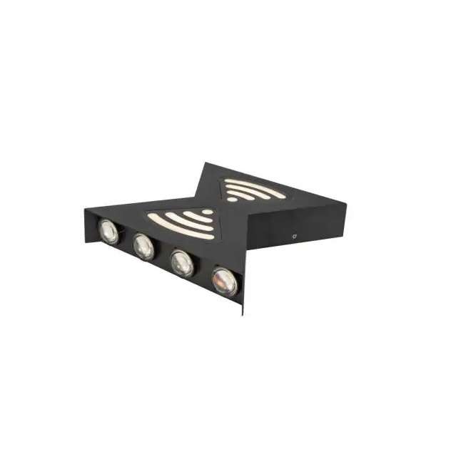 12W Double Sided LED Wall Lamp 3000K 8 LEDS