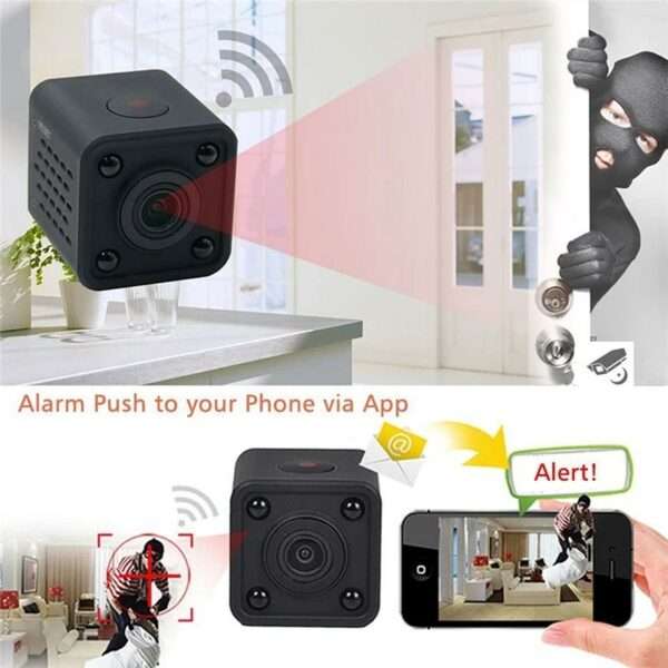 Mini WiFi Camera HD 1080P Video Audio Recorder with IR Night Vision Motion Detection Small Wireless