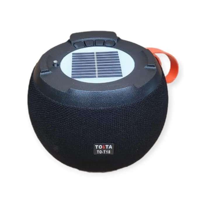 TO-T18 Solar Powered TWS Bluetooth Speaker with FM Radio, USB & Micro SD Card Playback