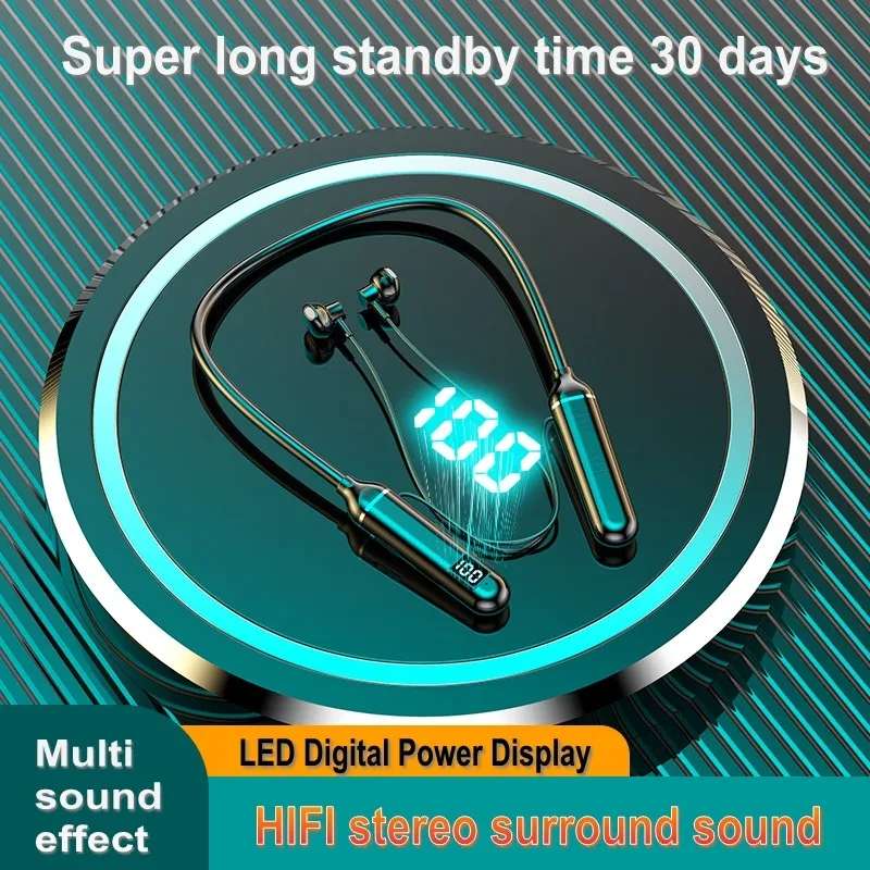 Wolulu AS-51261 Wireless Bluetooth Neck Sports Earphone