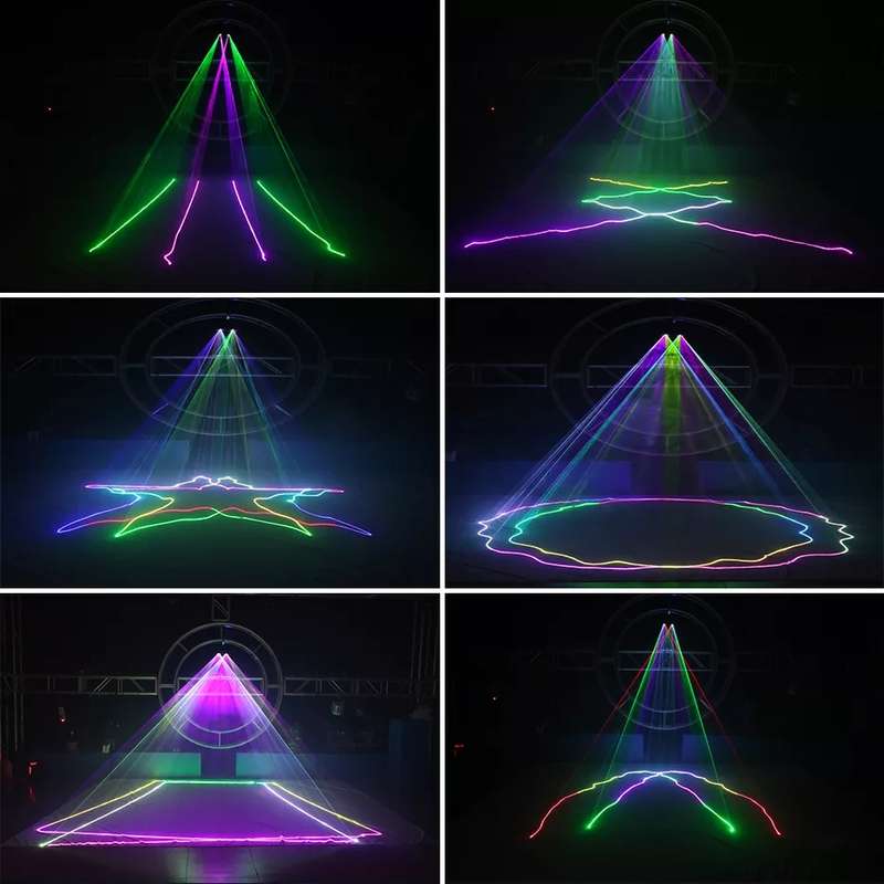 PM-016 Dual Head Full Colour Line Laser Stage Light