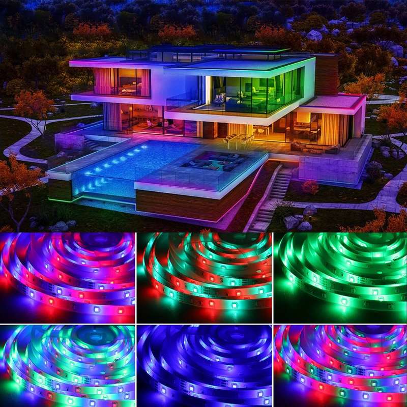 FA-T6050 RGB Solar Powered Strip Light 5M