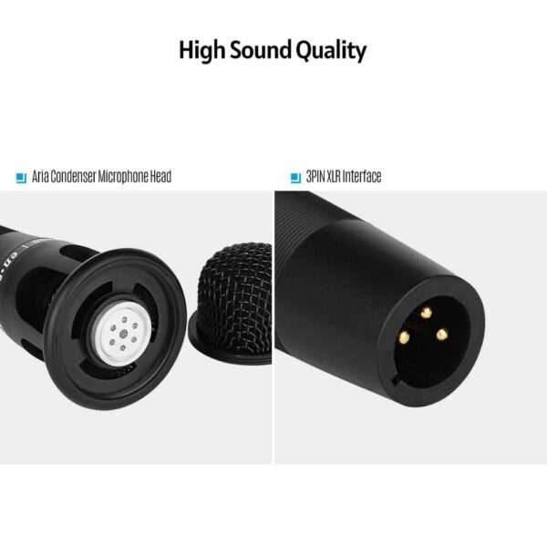 E300 Series Condenser Microphone Handheld for Studio Recording Without Stand