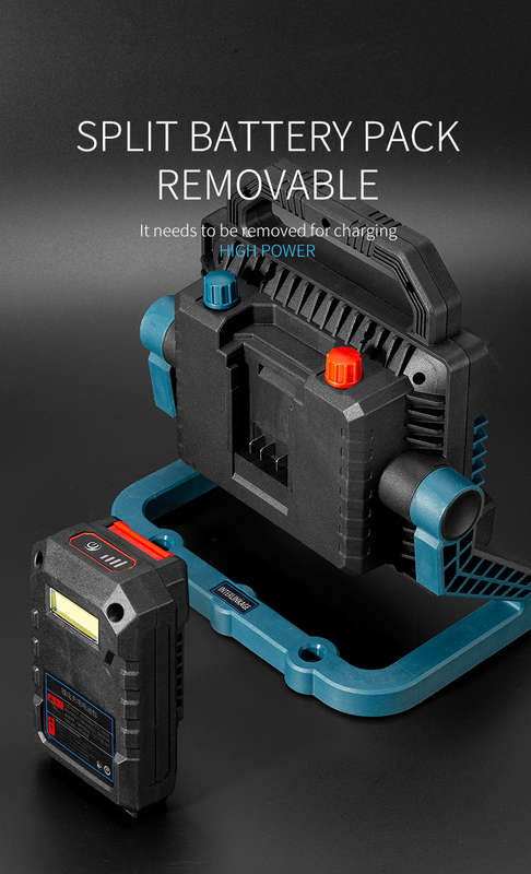 FA-W8101A Rechargeable COB Stepless Dimming Work Light With Removeable Battery Pack