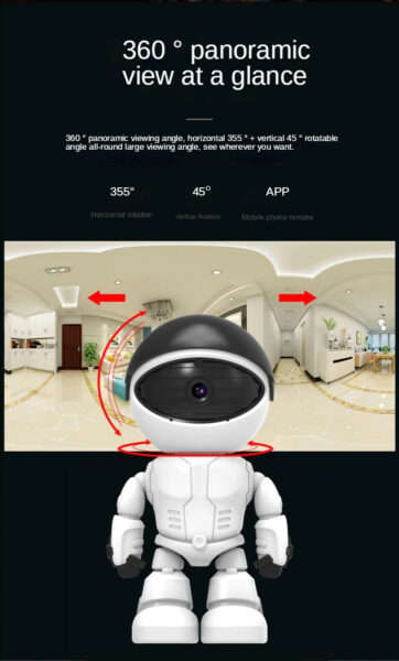 SE01 Smart Auto Tracking Robot Camera Yoosee App 1080P