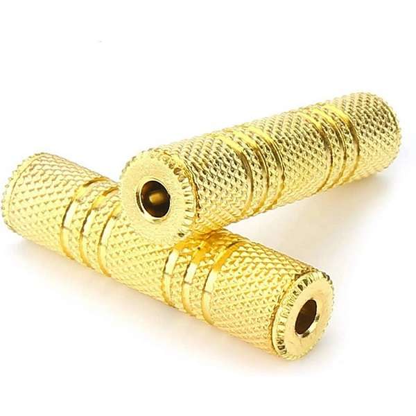 SE-L132 Aux Coupler, 3.5mm Female to Female Adapter Stereo Connector Pack of 100