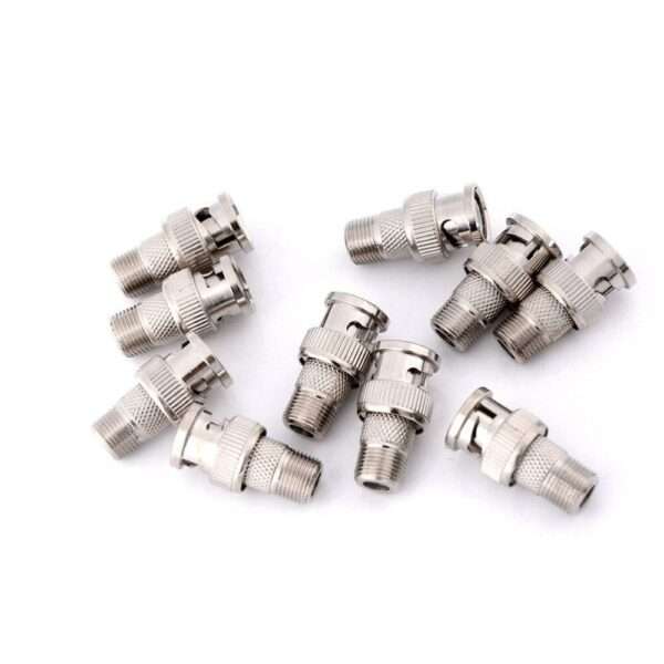 BNC Plug To F Female Connector Coupler Jack Adapter Coax