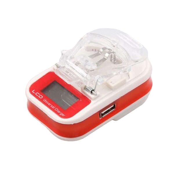 Universal EU Plug USB Battery Charger with LCD Indicator Screen Adapter Cell Phones Batteries