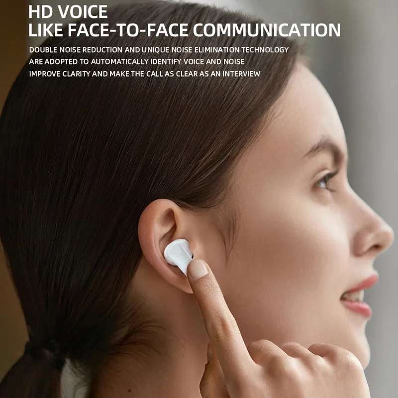 Treqa BT-33 Bluetooth 5.2 Headset with Transparent Cover Available In Black &, White