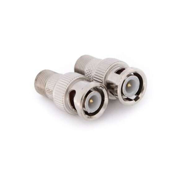 BNC Plug To F Female Connector Coupler Jack Adapter Coax