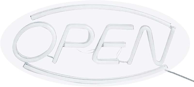 C-2 USB Powered Open Sign Neon Lamp With Back Plate + On Off Switch