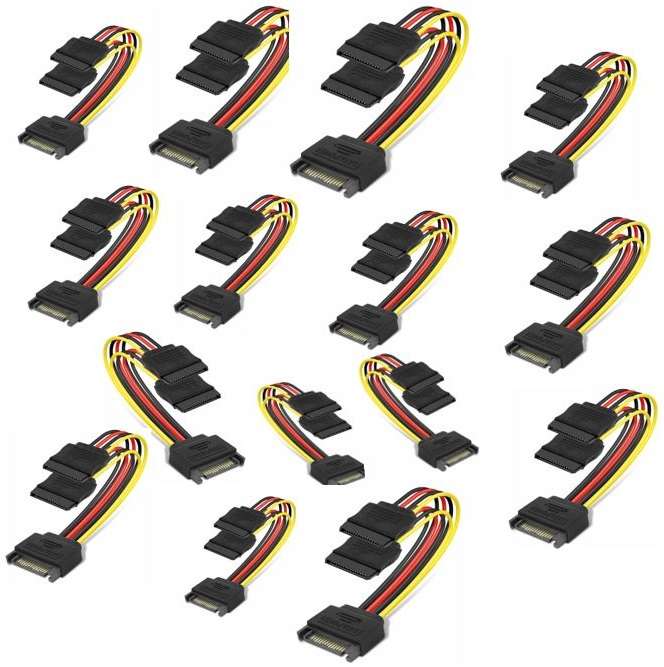 SE-L123 Sata 2 way 0.25m Line Pack Of 100