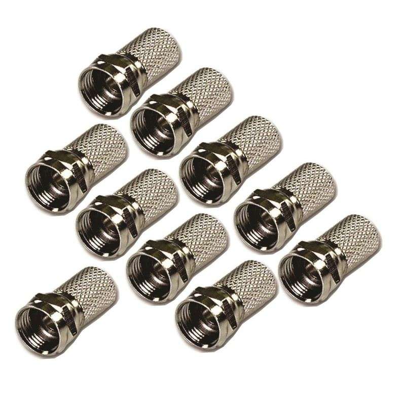 Self Tightening F-Head TV Screw Connector Pack OF 100